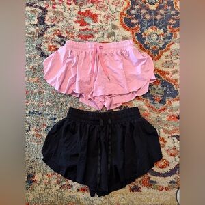 Liberty Pro Girls Bundle Of 2 Butterfly Shorts Youth Large Cheer Dance Active